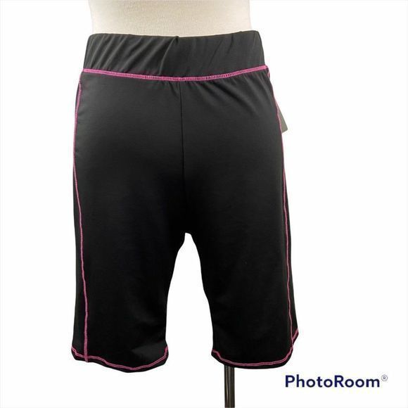 NWT‎ BP Black Pink Neon Bike Shorts (XXS) - Picture 2 of 10